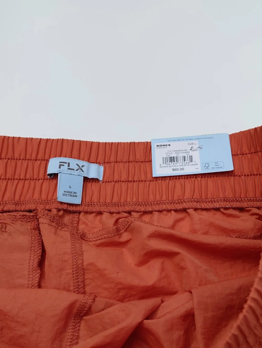 FLX Women's  Cinnamon Rose Woven Buckle Shorts Size Large